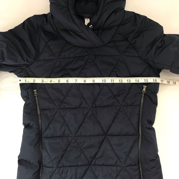 Lululemon Fluffed Up Pullover Hooded Jacket Blue Goose Down - Picture 11 of 13